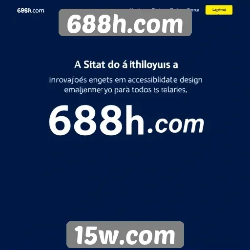 Acessibilidade e design da plataforma 688h